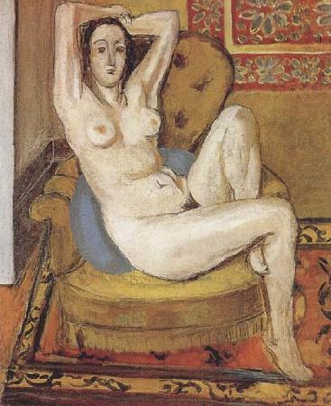 Henri Matisse Nude on a Blue Cushion (mk35) china oil painting image